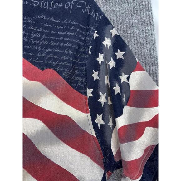 Men's Cotton Traders Sport American Flag Constitution Short Sleeve Polo Size XL - Picture 7 of 15
